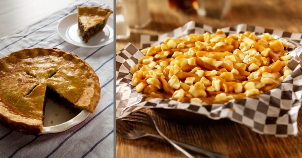 Tourtiere and Poutine, two French Canadian favourites